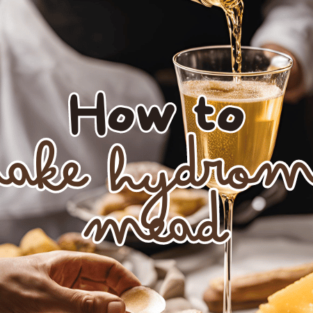 A nice sparkling glass of hydromel mead is being poured into a glass. The caption reads "How to Make Hydromel Mead".