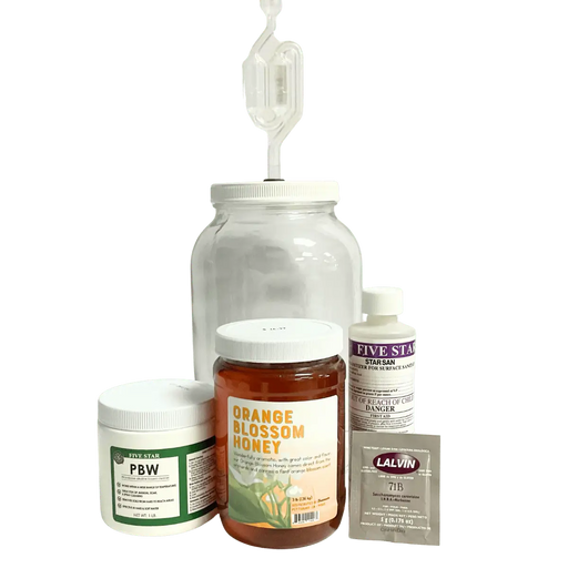 SoCal Brewing Supply's mid-level Mead Making Kit, 1 gallon with Orange Blossom honey.