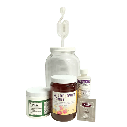 SoCal Brewing Supply's mid-level Mead Making Kit, 1 gallon with Wildflower honey.