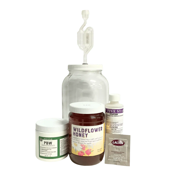 SoCal Brewing Supply's mid-level Mead Making Kit, 1 gallon with Wildflower honey.