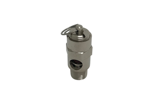 Spike Brewing 15 PSI replacement pressure relief valve with pull ring and quarter inch NPT threads