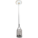 Wine barrel sulfur burner with stainless mesh basket rod and silicone bung
