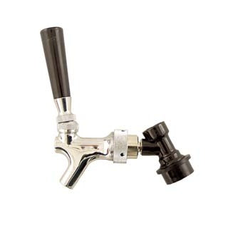 Ball lock faucet quick disconnect assembly with rear-sealing faucet