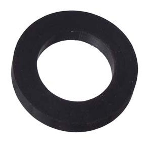 Black rubber tailpiece gasket replacement seal for draft beer tailpiece fittings.