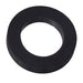 Black rubber tailpiece gasket replacement seal for draft beer tailpiece fittings.