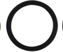 KOMOS rear faucet gasket replacement seals in a 3 pack.
