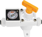 Duotight in-line regulator with 0 to 150 PSI pressure gauge and 6.35 mm push-fit connections