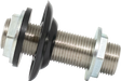 3 inch stainless pass-through beer faucet shank with hex nuts