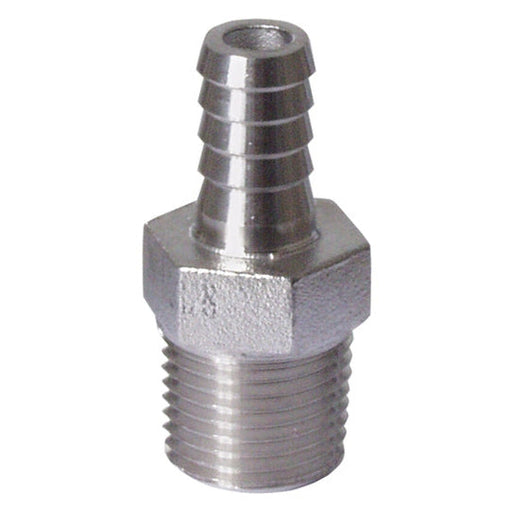 304 stainless 1/2 in. MPT x 3/8 in. barb fitting