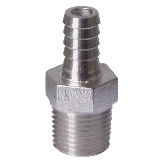 304 stainless 1/2 in. MPT x 3/8 in. barb fitting