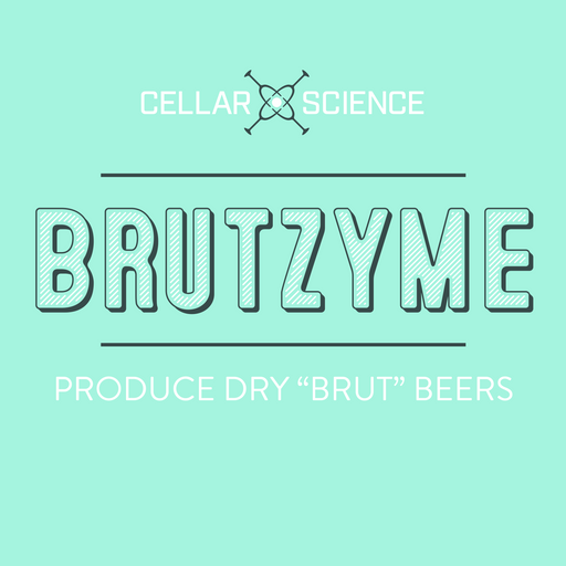 CellarScience Brutzyme glucoamylase enzyme 1 oz bottle for brewing very dry beer and Brut IPA