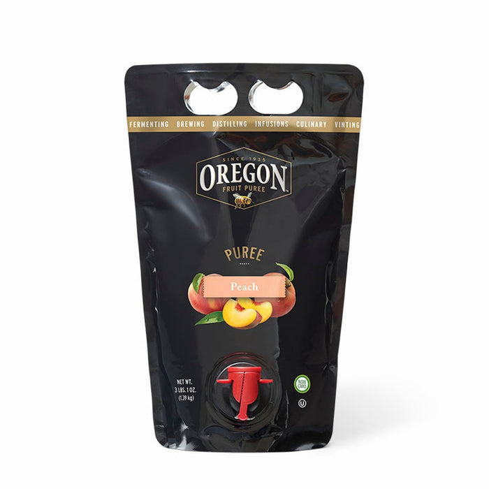 Oregon Fruit Puree Peach Puree | 49 oz. Pouch with Pour Spout