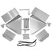 KegLand MaltMuncher 3 roller grain mill parts laid out before assembly