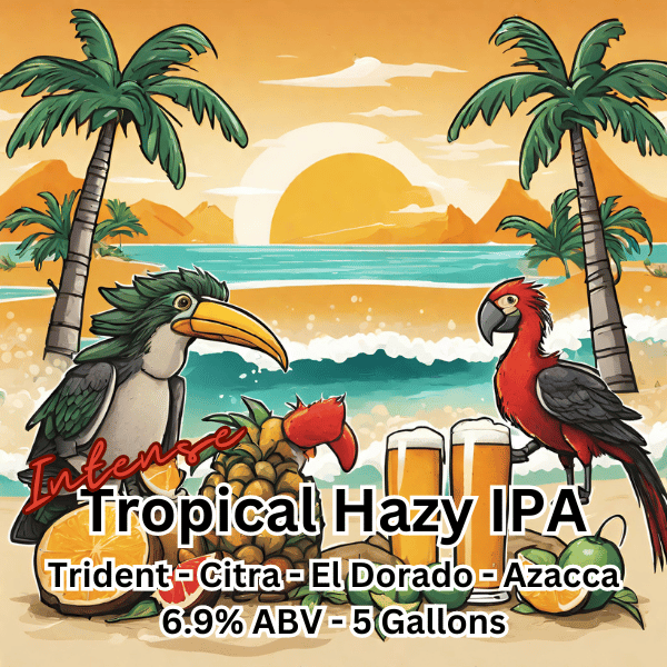 Intense Tropical Hazy IPA - All Grain Beer Recipe Kit