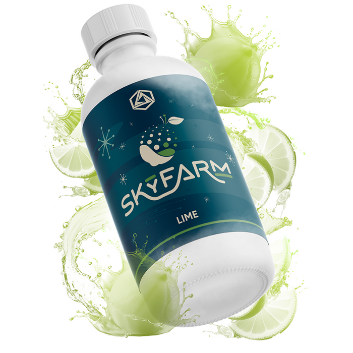 Abstrax Skyfarm Lime natural fruit flavor bottle for beer cider seltzer and kombucha
