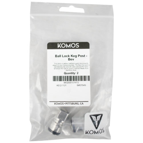 Ball Lock Posts KOMOS® Ball Lock Keg Post : Bev Out (2-Pack) | Stainless Steel
