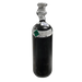 Black Beer Gas cylinder with labels on a white background