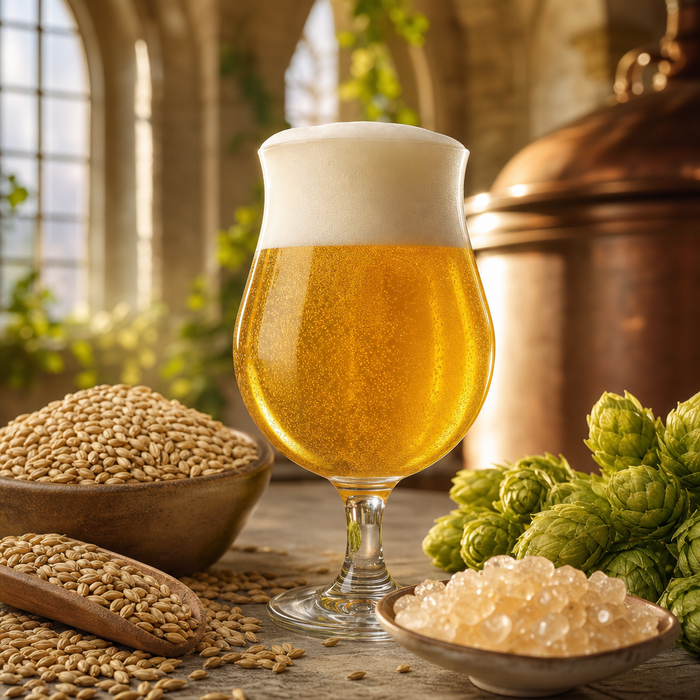 Nun the Wiser Belgian Blonde Ale extract recipe kit artwork