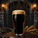 Black Gate Dry Irish Stout extract recipe kit illustration