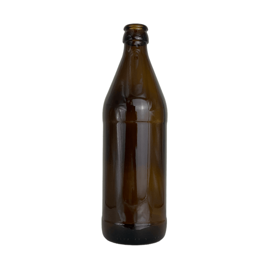 16.9 oz Amber Euro-style Glass Bottles | 500mL Brown Beer Bottles | Case of 12