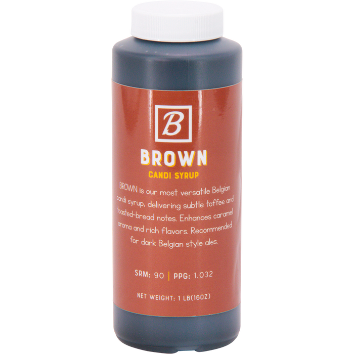 Brewmaster Brown Belgian Candi Syrup 1 lb bottle for brewing Belgian-style beer