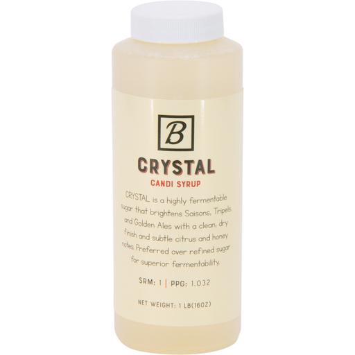 Brewmaster Crystal Belgian Candi Syrup 1 lb bottle for brewing Belgian-style beer