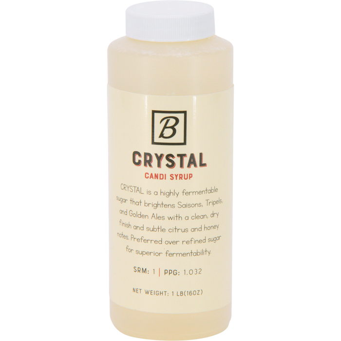 Brewmaster Crystal Belgian Candi Syrup 1 lb bottle for brewing Belgian-style beer