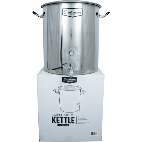 14 Gallon Brewmaster Stainless Steel Brewing Kettle
 | Includes Ball Valve and Thermocoupler Port