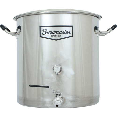 8.5 Gallon Brewmaster Stainless Steel Brewing Kettle | Includes Ball Valve and Thermocoupler Port