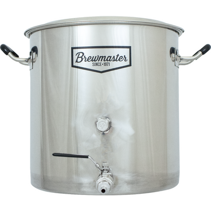 8.5 Gallon Brewmaster Stainless Steel Brewing Kettle | Includes Ball Valve and Thermocoupler Port