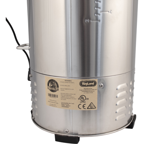 BrewZilla All Grain Brewing System | Gen 4 | Integrated Pump | Includes Wort Chiller | Wifi | Bluetooth | Rapt | 35L | 9.25G | 220V