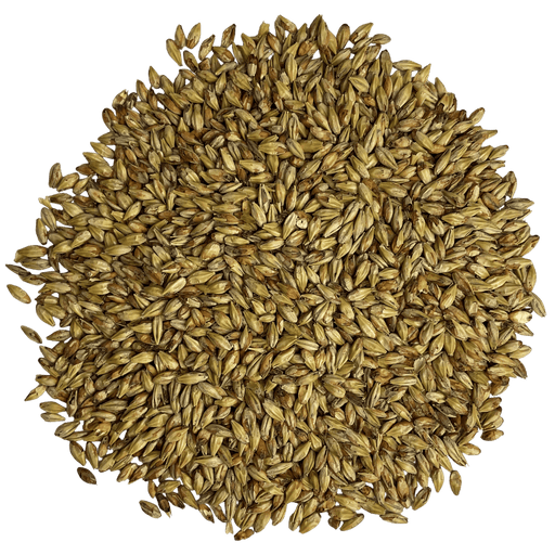 Image of a circular pile of Briess American Honey Malt for brewing beer.