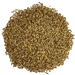 Image of a circular pile of Briess Blonde RoastOat malt for brewing.