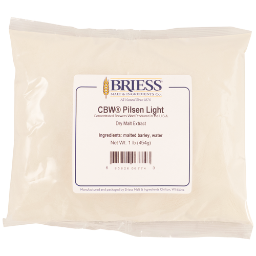 Briess CBW® Pilsen Light | Concentrated Brewers Wort | Dry Malt Extract | DME | 2 SRM - 1 lb. Bag