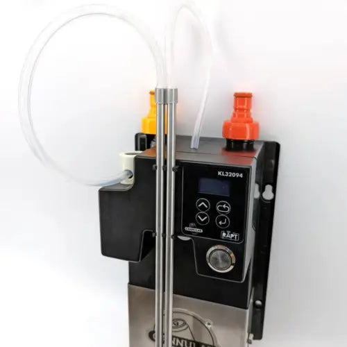 Cannular Can & Bottle Automated Filling Machine, closeup of control panel.