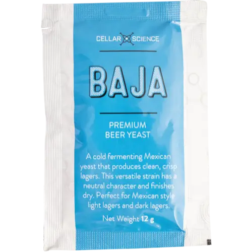 CellarScience Baja Mexican Lager Dry Yeast 12g sachet packaging