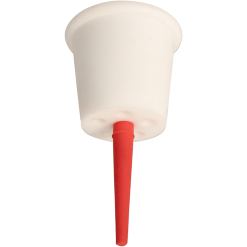 Image of CellarScience's cutting edge innovation, a more sanitary airlock, side view of the large size.