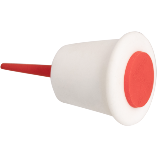 Image of CellarScience's cutting edge innovation, a more sanitary airlock, angled view of the large size.