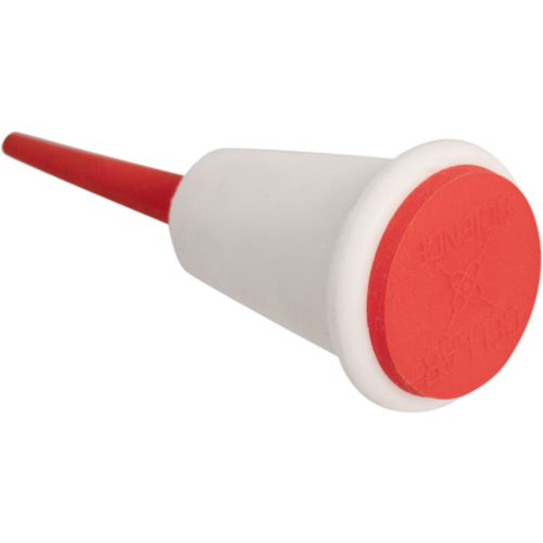 Image of CellarScience's cutting edge innovation, a more sanitary airlock, angled view.