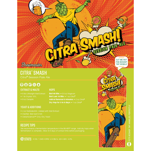 Citra Smash Session Pale Ale | Beginner Beer Recipe Kit | 5 Gallon Brewing Kit