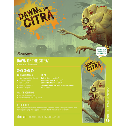 Dawn of the Citra | Beginner Beer Recipe Kit | 5 Gallon Brewing Kit