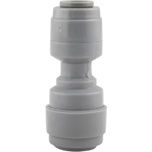 Duotight 8mm to 6.35mm adapter shown from the side.