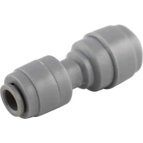 Duotight 8mm to 6.35mm adapter shown from an angled view.