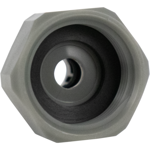 8mm Duotight Adapter to Connect to Beer Shank or Sanke Connector, showing internal threads.