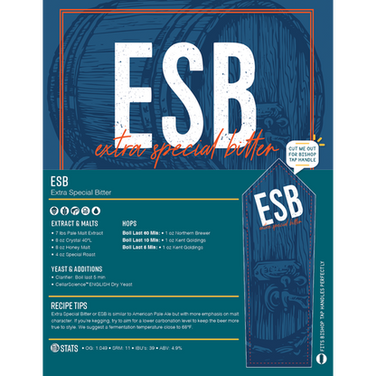 ESB (Extra Special Bitter) | Beginner Beer Recipe Kit | 5 Gallon Brewing Kit
