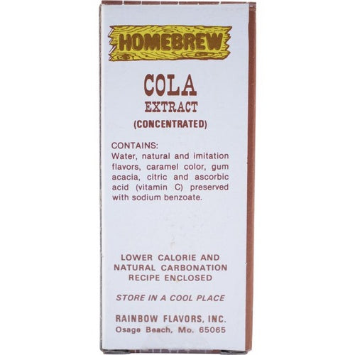 Cola Soda Extract | Rainbow Flavors | Old Fashion Recipe | Soda Pop Base | 2 oz