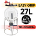 FermZilla Tri-Conical Easy-Grip pressure fermenter starter kit, 27L main view