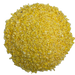 Circular pile of flaked corn for brewing