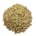 Circular pile of Flaked Oats, otherwise known as Rolled Oats, intended for brewing homemade beer.