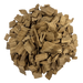 A pile of light toasted French White Oak chips used for flavoring wine and mead